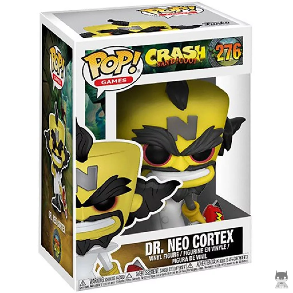 Figura Funko Pop! Doctor Neo Cortex en su caja