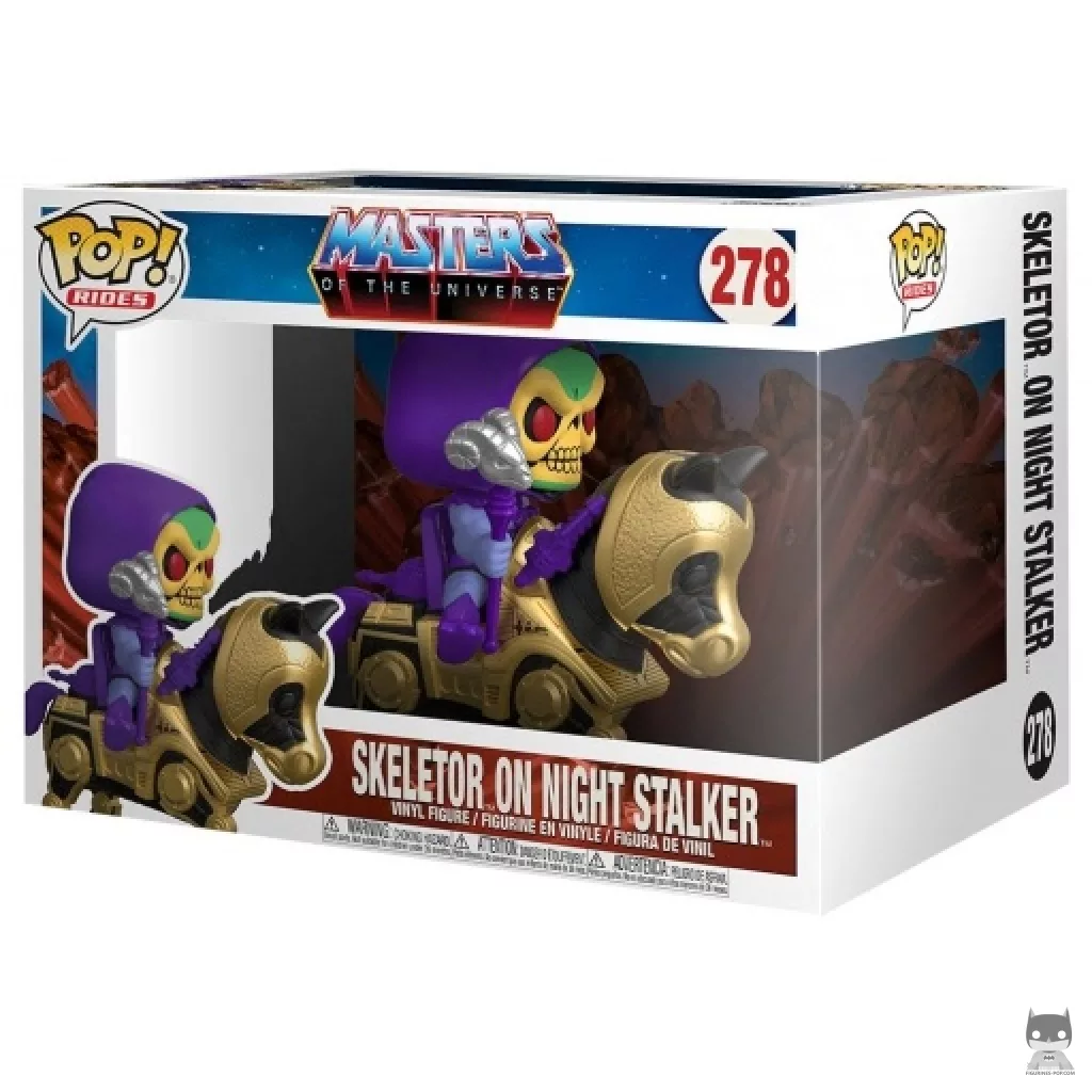 Figura Funko Pop! Skeletor en Night Stalker en su caja