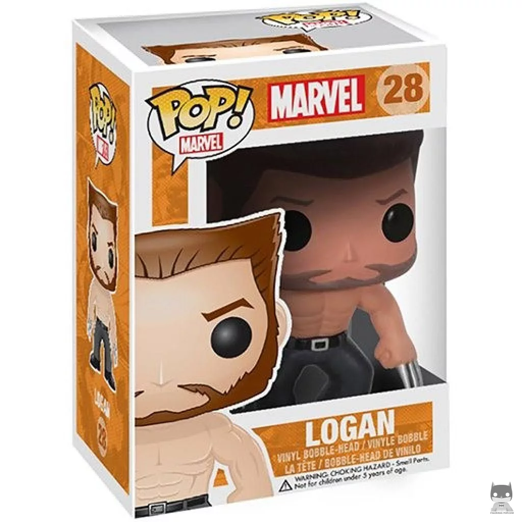 Figura Funko Pop! Logan en su caja
