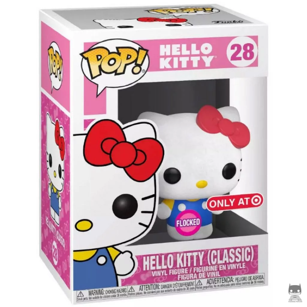 Figura Funko Pop! Hello Kitty Clásica (Flocado) en su caja