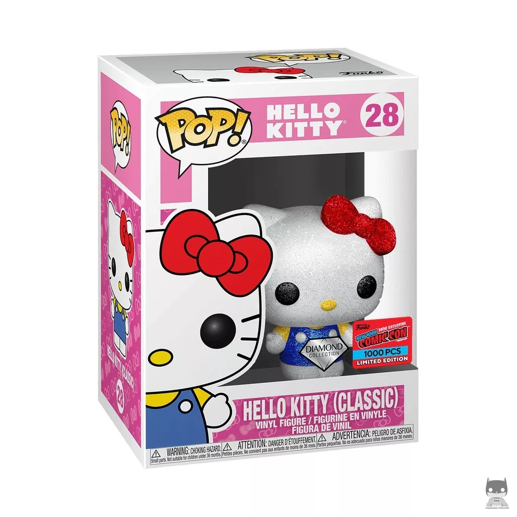 Figura Funko Pop! Hello Kitty Clásica (Purpurina de diamante) en su caja