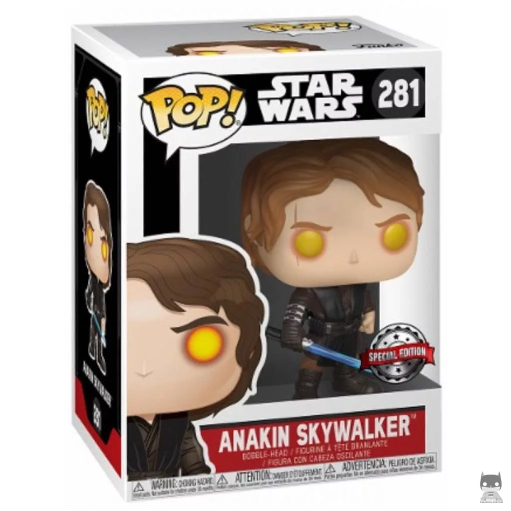 Figura Funko Pop! Anakin Skywalker lado oscuro en su caja