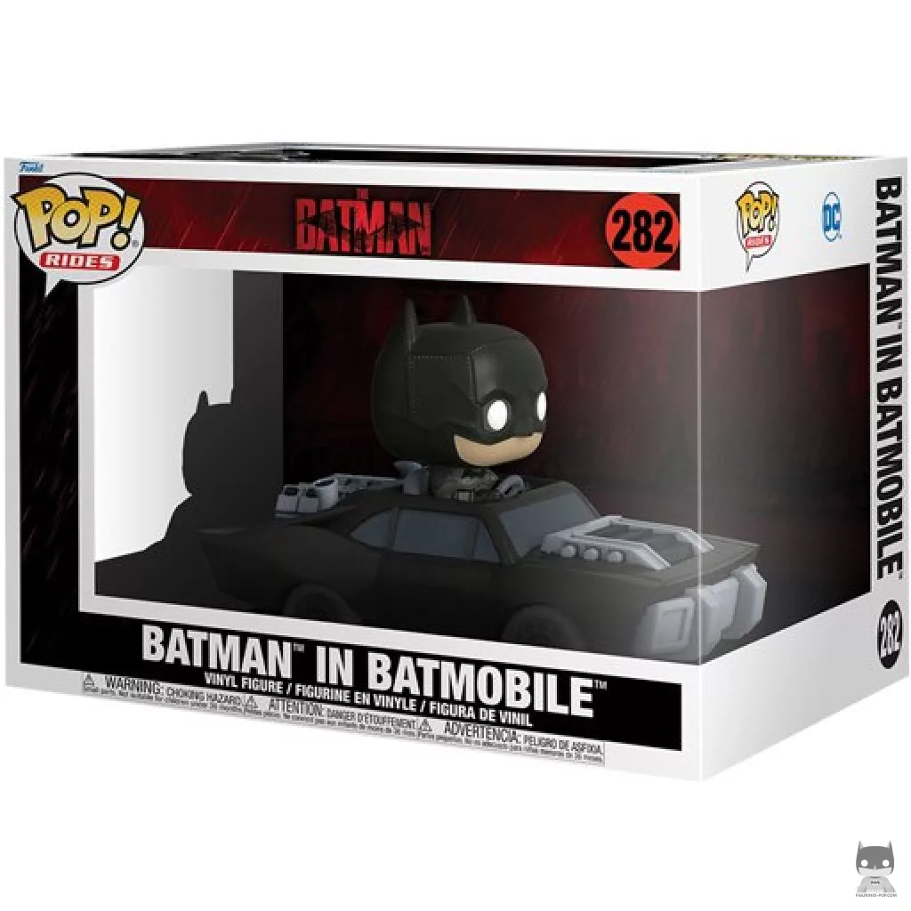 Figura Funko Pop! Batman en el Batmóvil en su caja