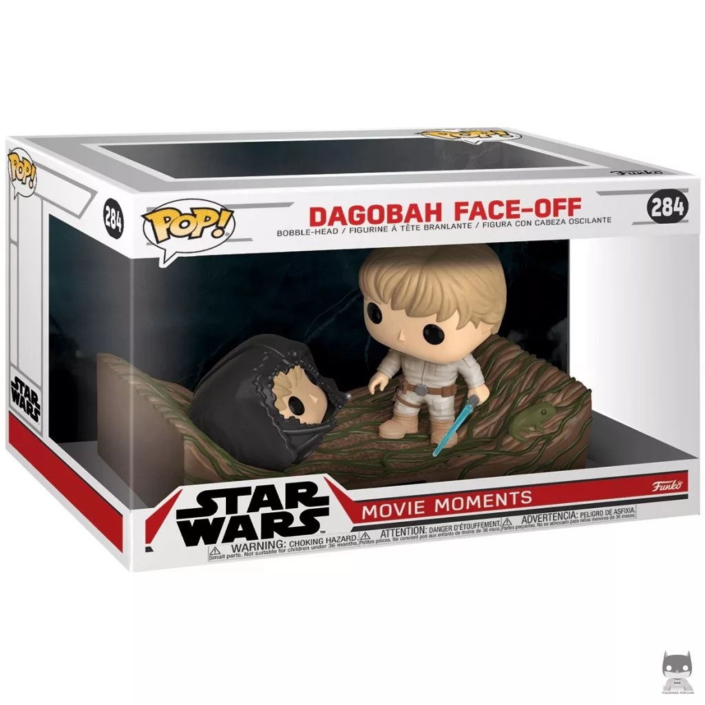 Figura Funko Pop! Cara a cara en Dagobah en su caja