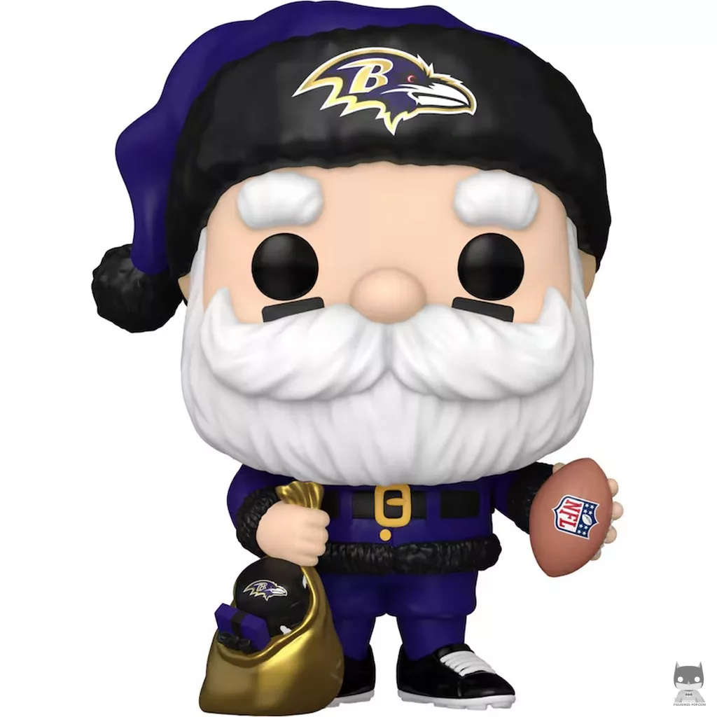 Figura Funko Pop! Papá Noel de los Ravens (NFL)