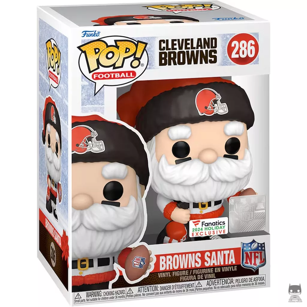 Figura Funko Pop! Papá Noel de los Browns en su caja
