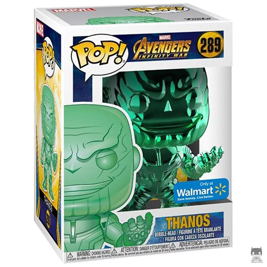 Figura Funko Pop! Thanos (Verde cromado) en su caja