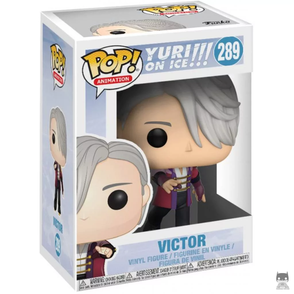 Figura Funko Pop! Victor Nikiforov con patines en su caja