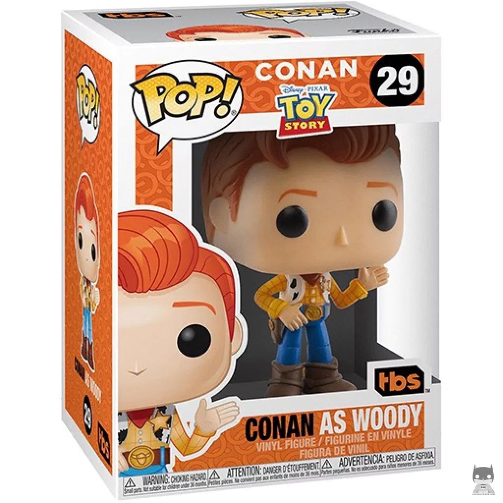 Figura Funko Pop! Conan como Woody en su caja