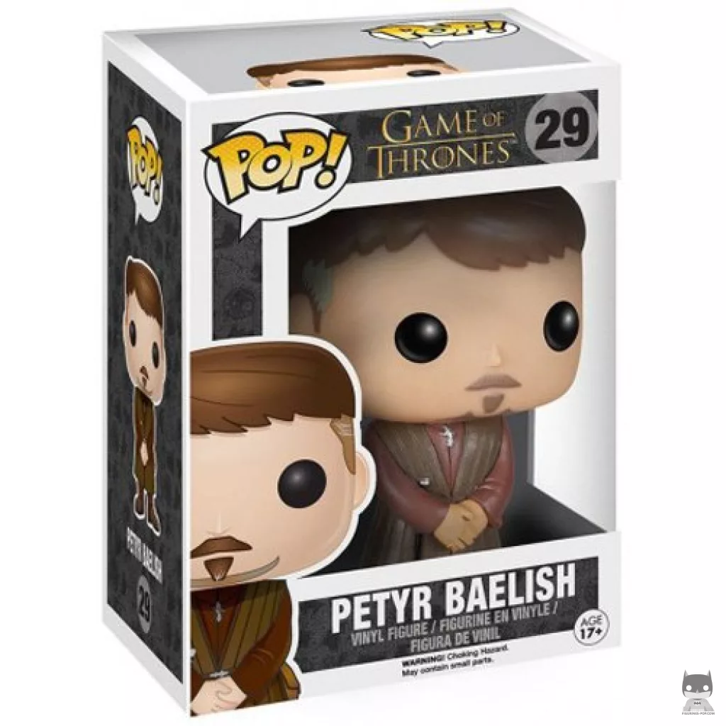 Figura Funko Pop! Petyr Baelish en su caja