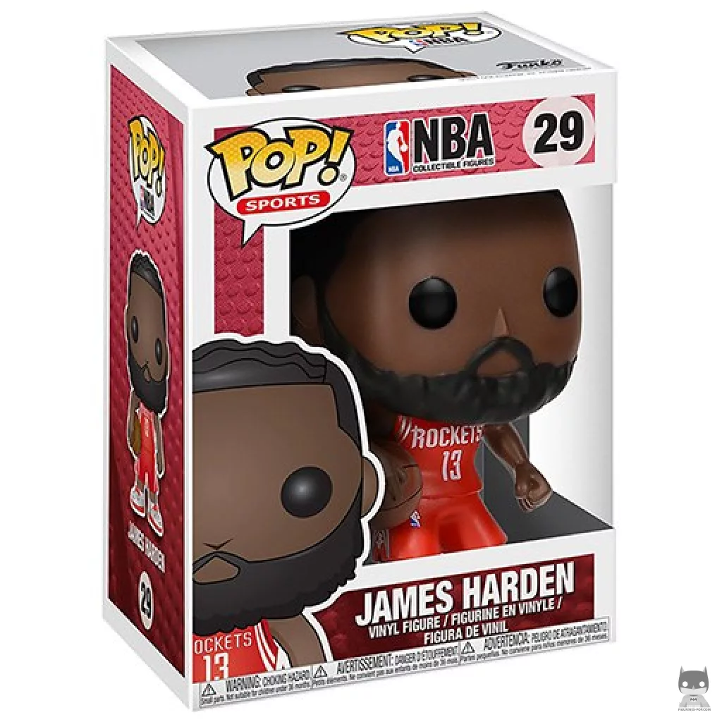 Figura Funko Pop! James Harden en su caja