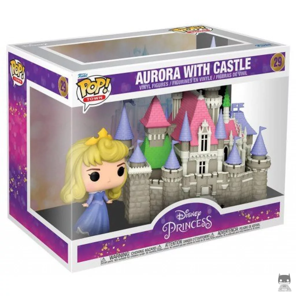 Figura Funko Pop! Aurora con castillo en su caja