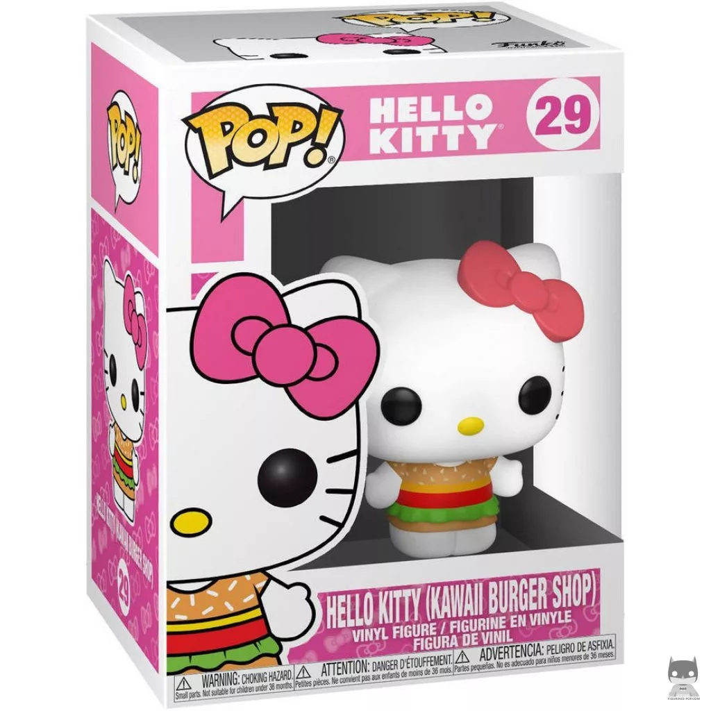 Figura Funko Pop! Hello Kitty hamburguesería kawaii en su caja