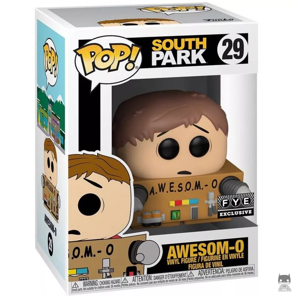 Figura Funko Pop! Awesom-O sin máscara en su caja
