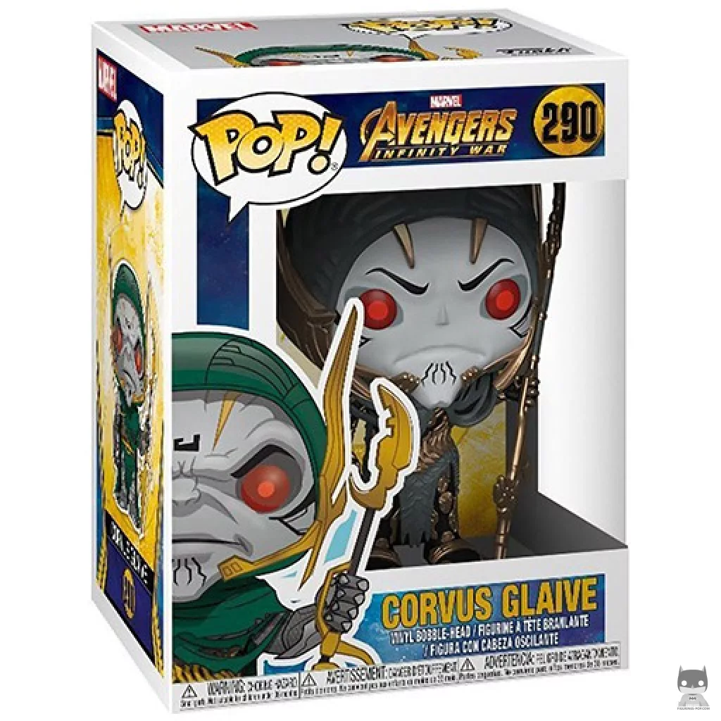 Figura Funko Pop! Corvus Glaive en su caja