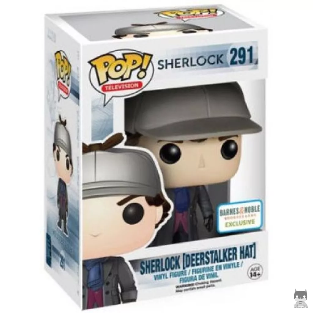 Figura Funko Pop! Sherlock Holmes (con gorra de cazador) en su caja