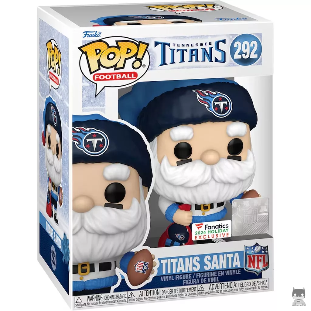 Figura Funko Pop! Papá Noel de los Titans en su caja