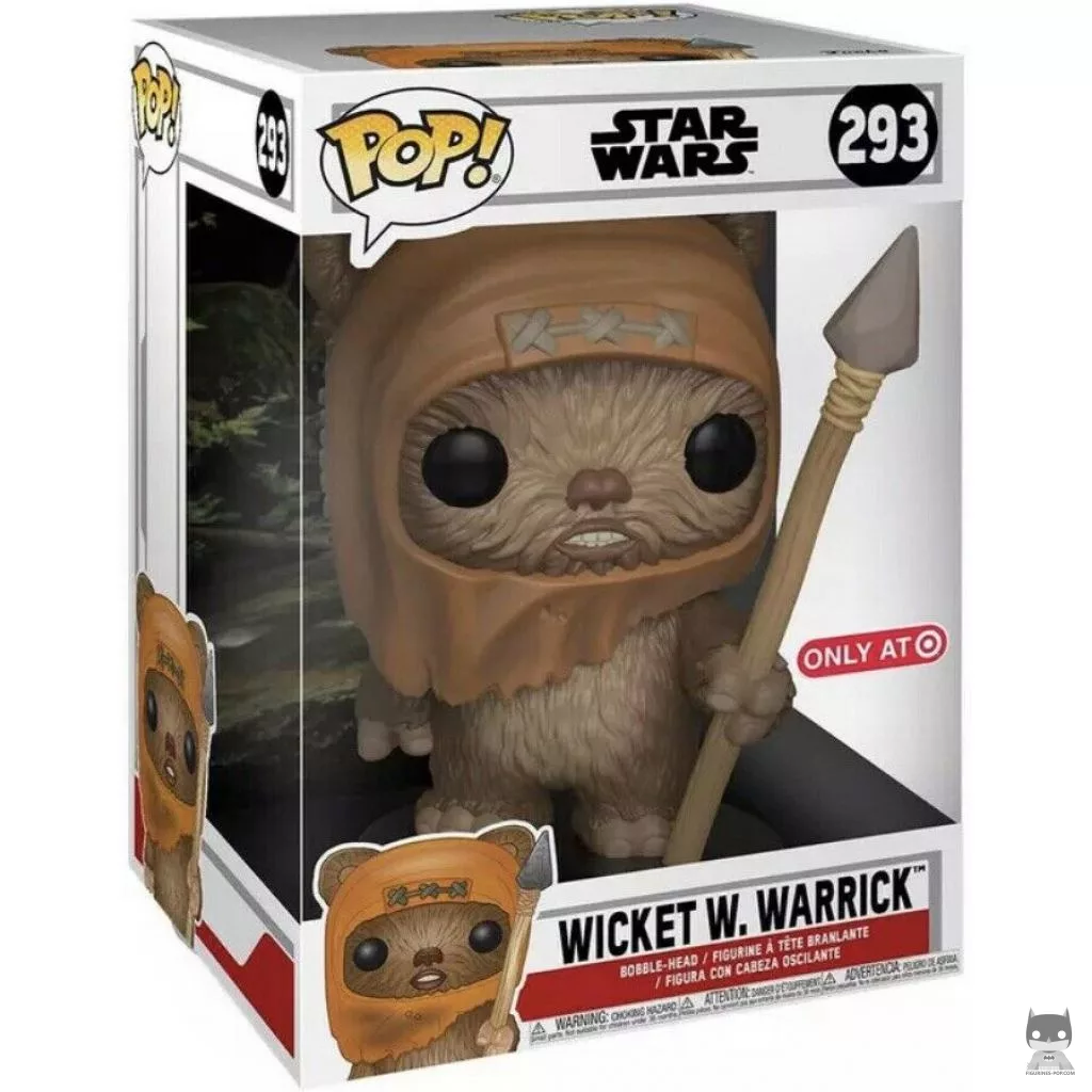 Figura Funko Pop! Wicket W. Warrick (Supersized) en su caja