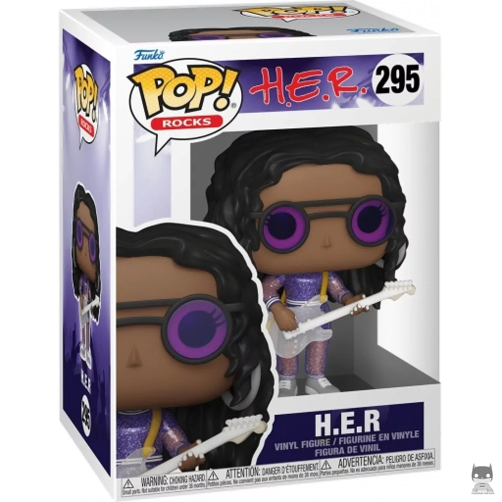 Figura Funko Pop! H.E.R en su caja