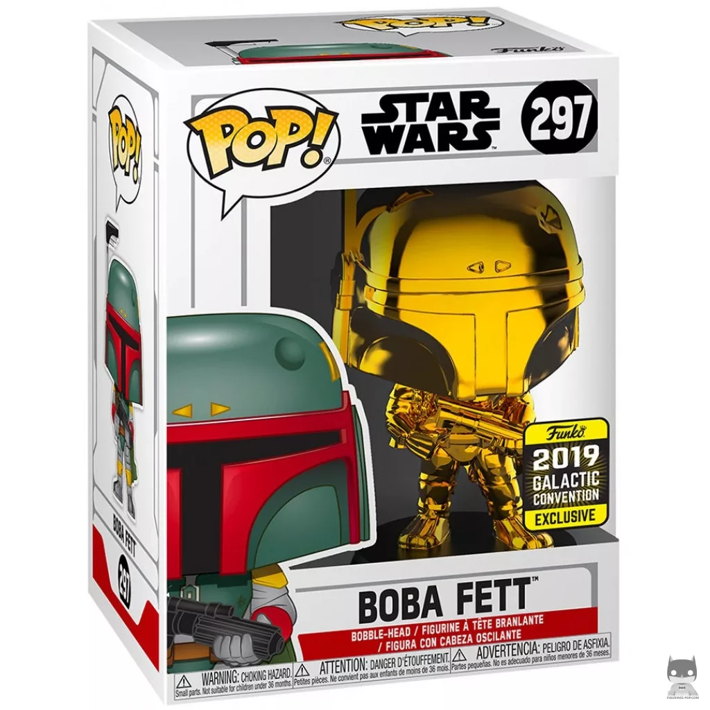 Figura Funko Pop! Boba Fett (Dorado) en su caja