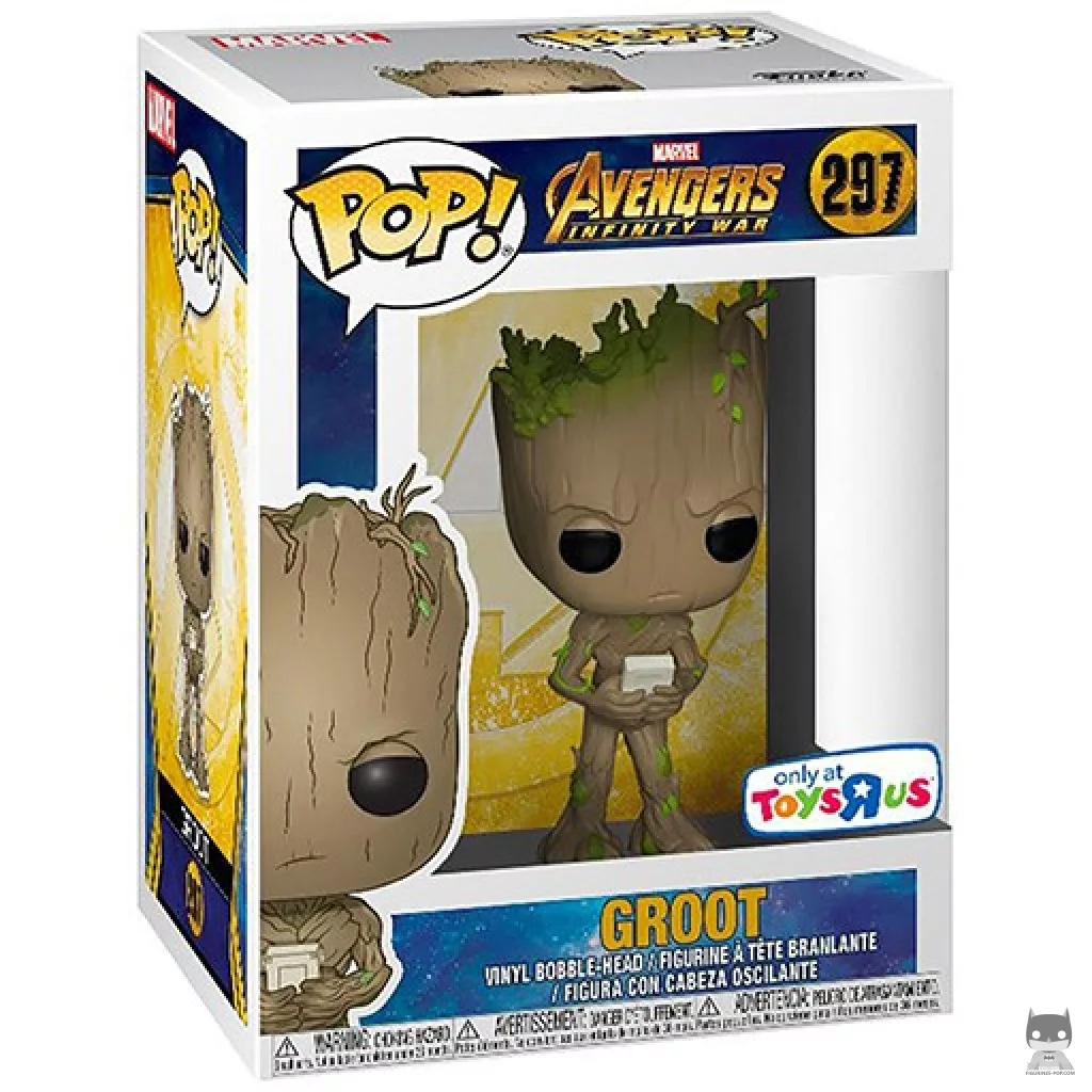Figura Funko Pop! Groot (con videojuego) en su caja