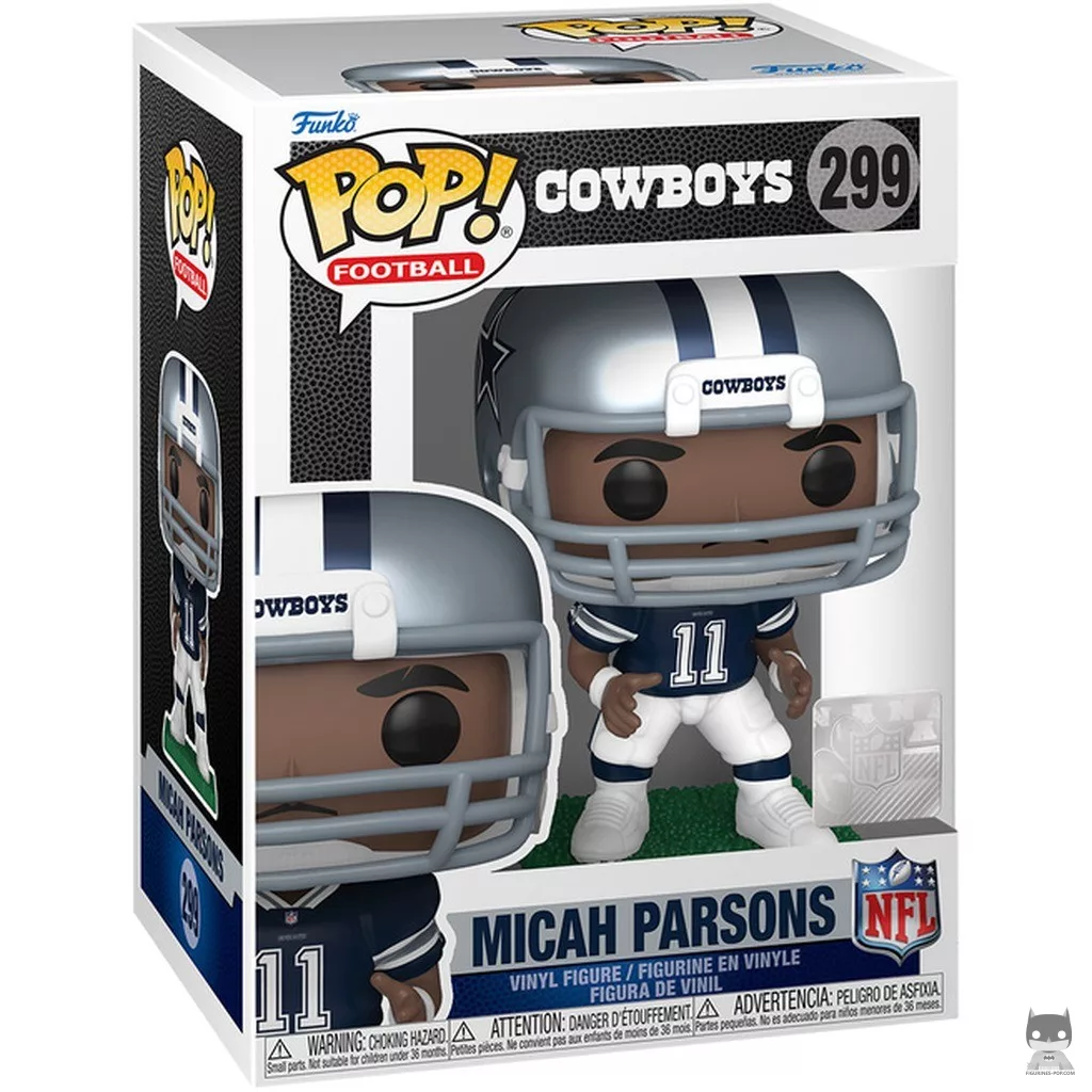 Figura Funko Pop! Micah Parsons en su caja