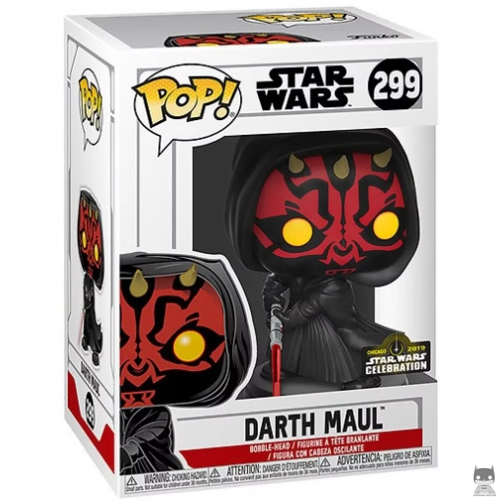 Figura Funko Pop! Darth Maul en su caja