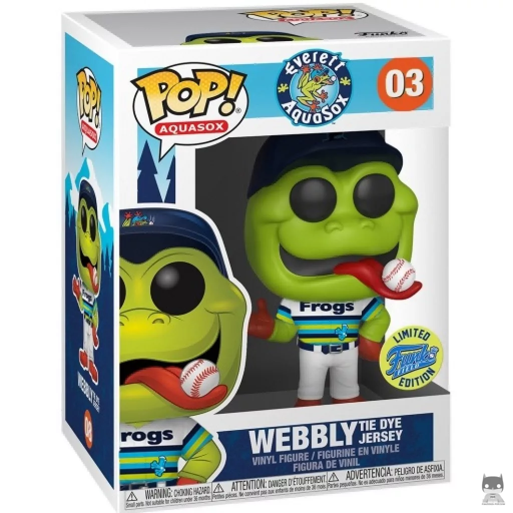 Figura Funko Pop! Webbly camiseta Frogs en su caja