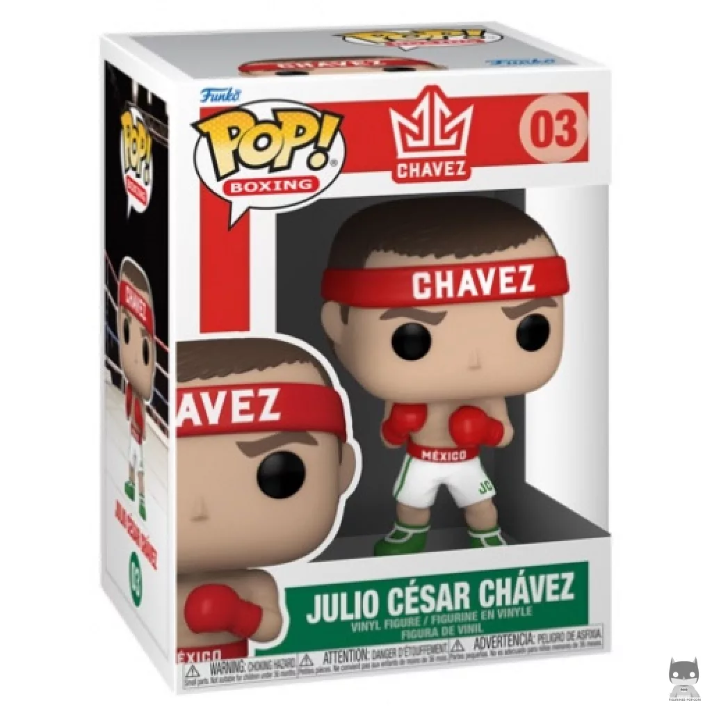 Figura Funko Pop! Julio Cesar Chavez en su caja