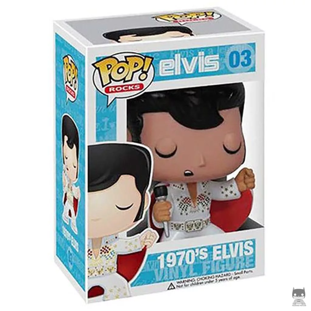 Figura Funko Pop! Elvis Presley años 70 en su caja