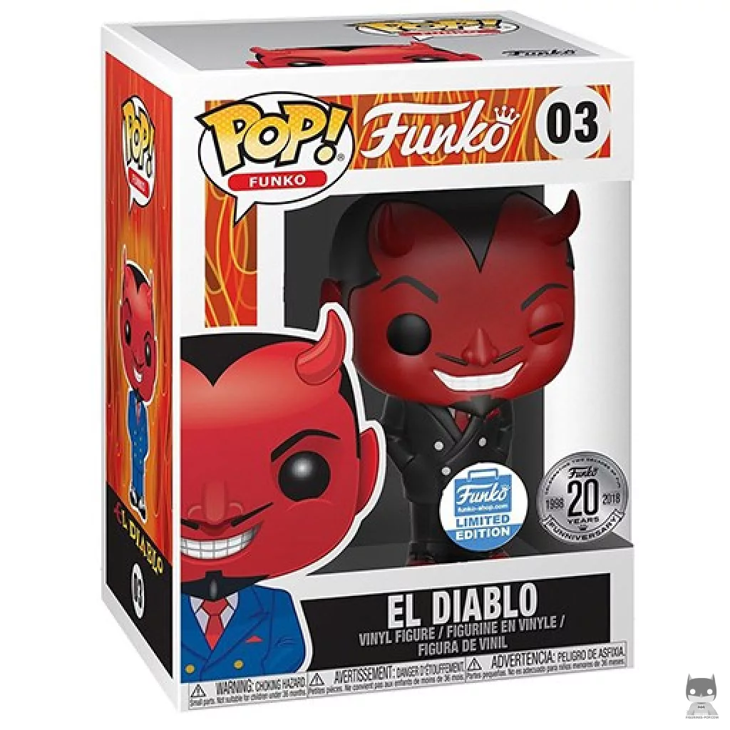 Figura Funko Pop! El Diablo (Negro) en su caja