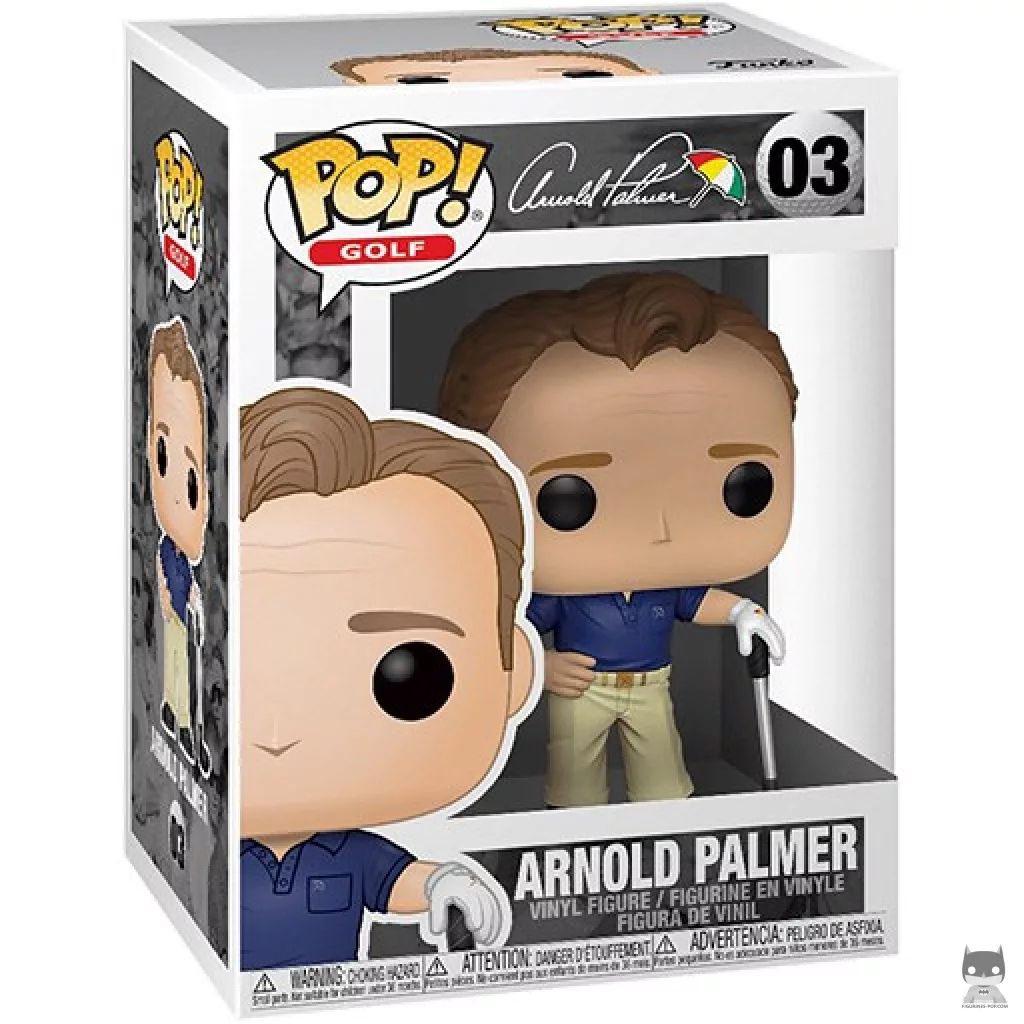 Figura Funko Pop! Arnold Palmer en su caja