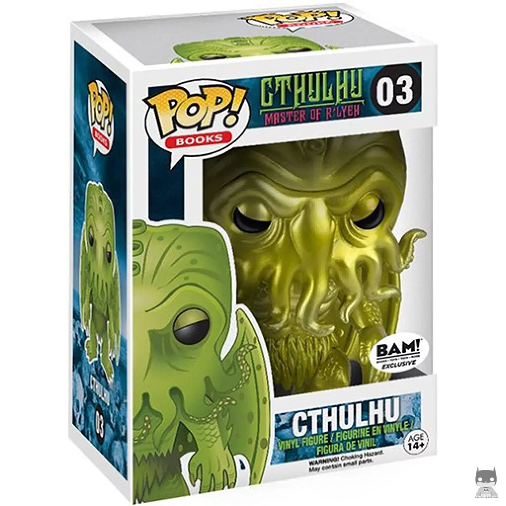 Figura Funko Pop! Cthulhu (Metalizado) en su caja