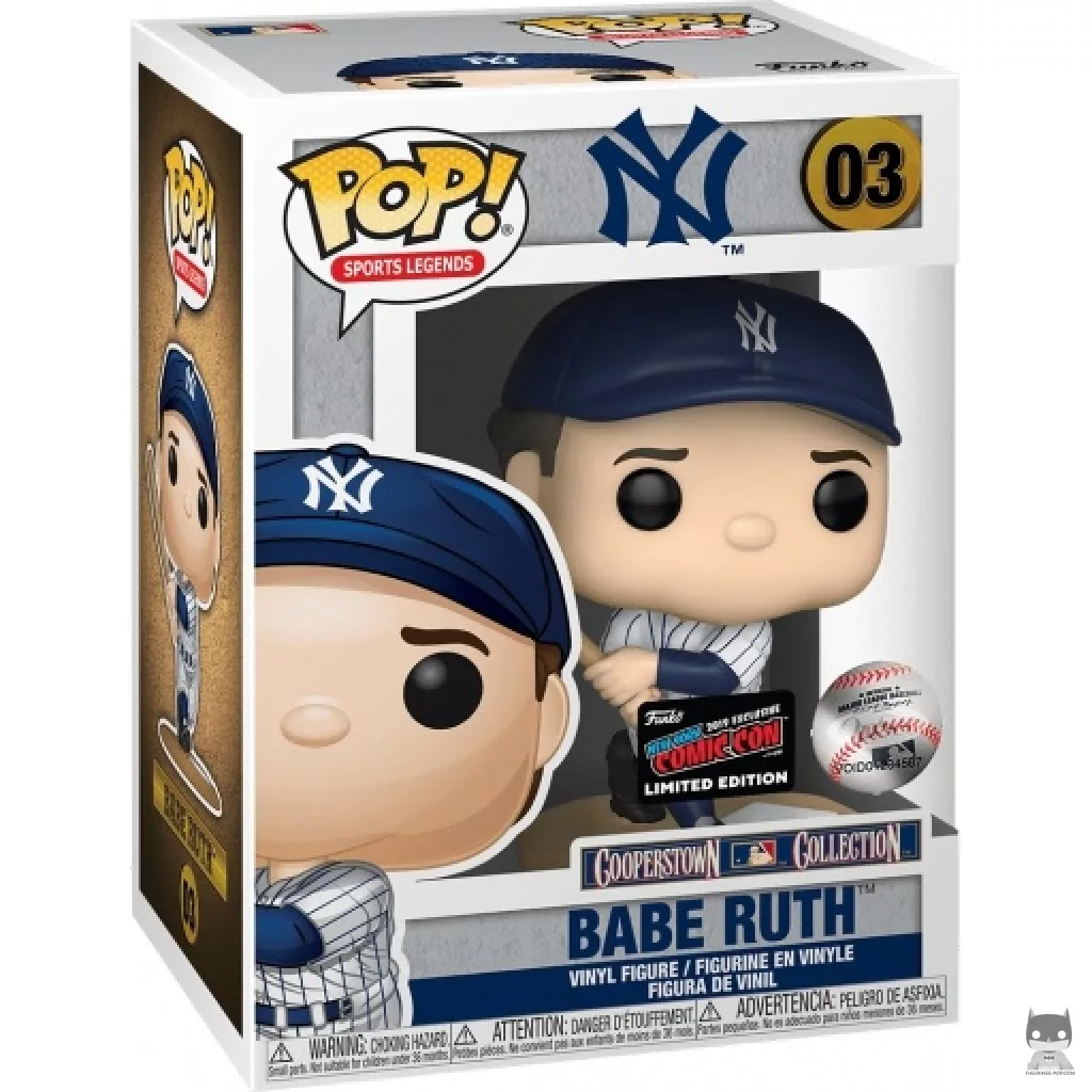 Figura Funko Pop! Babe Ruth en su caja
