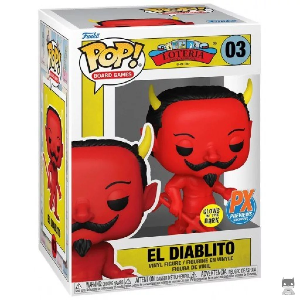 Figura Funko Pop! El Diablito (Brilla en la oscuridad) en su caja