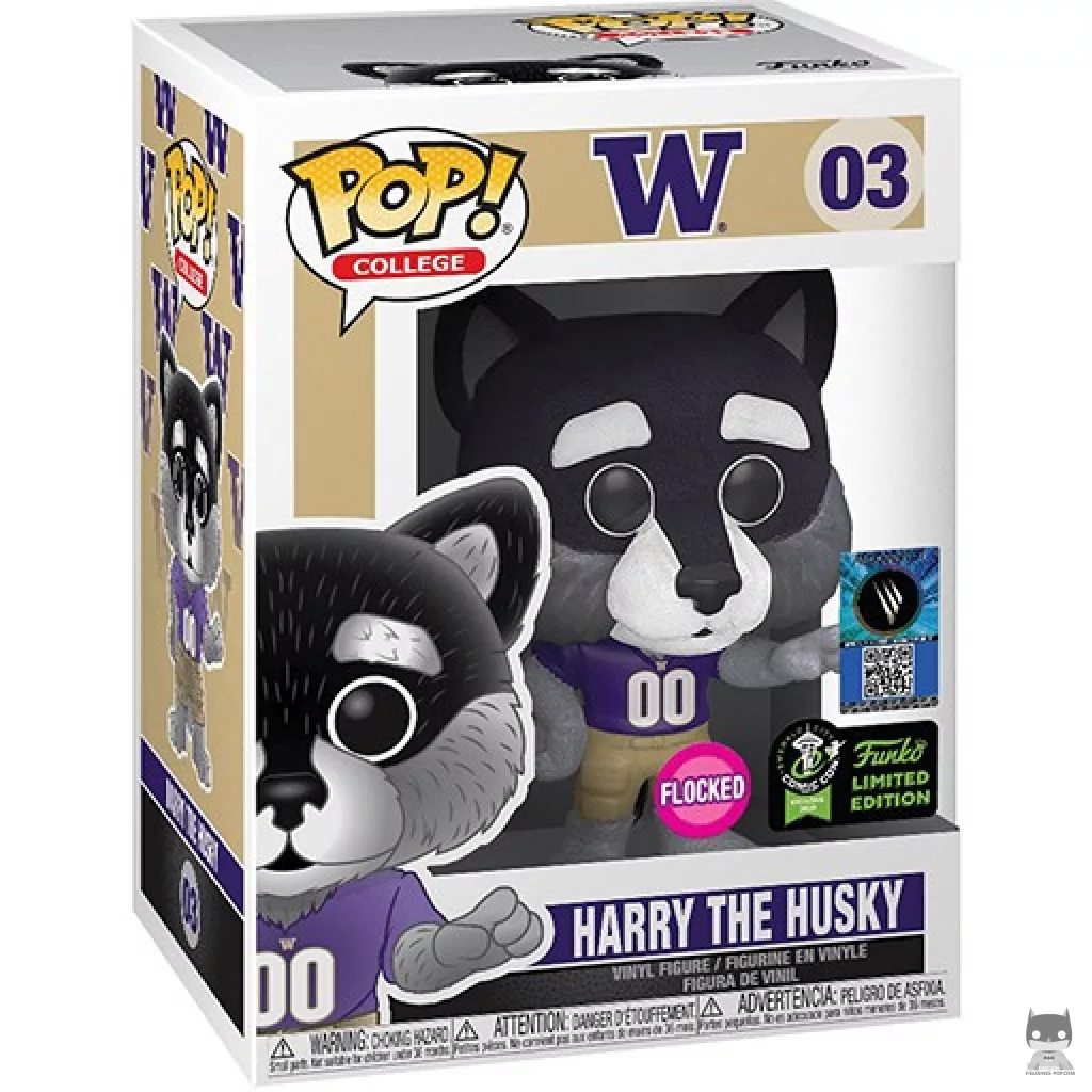 Figura Funko Pop! Harry the Husky (UW) (Flocado) en su caja