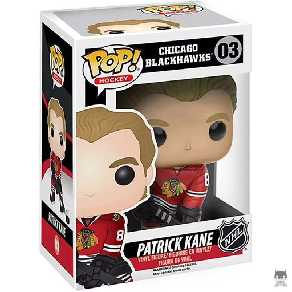 Figura Funko Pop! Patrick Kane en su caja