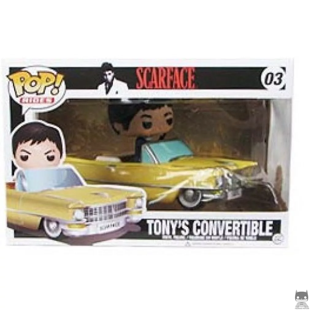 Figura Funko Pop! El descapotable de Tony en su caja