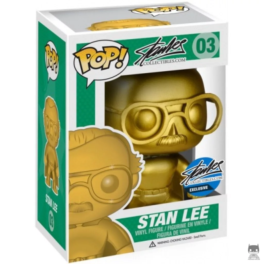 Figura Funko Pop! Stan Lee (Dorado) en su caja