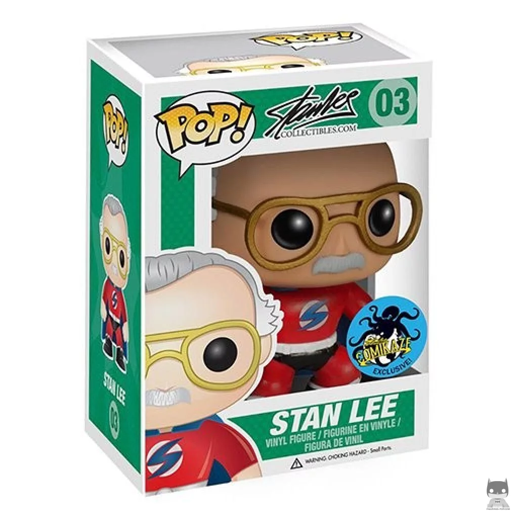 Figura Funko Pop! Stan Lee (Superhéroe) en su caja