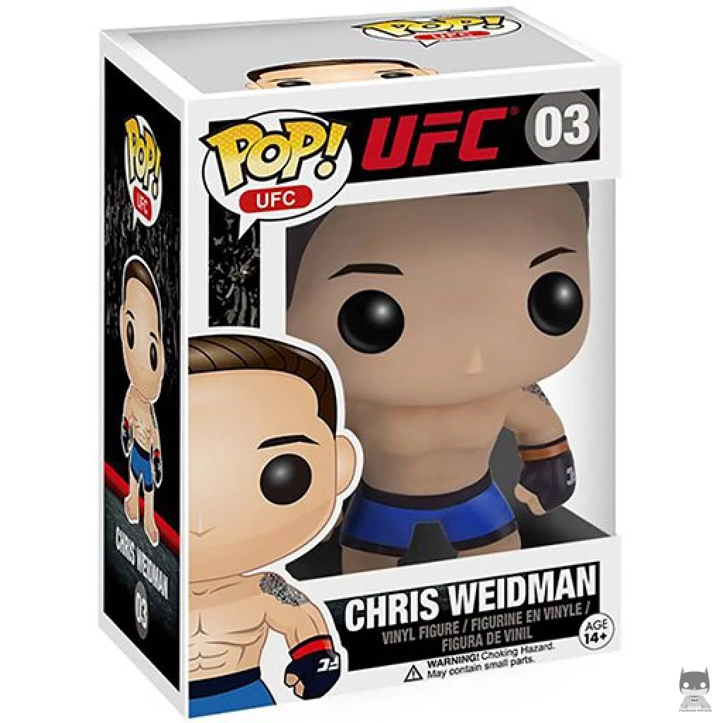 Figura Funko Pop! Chris Weidman en su caja