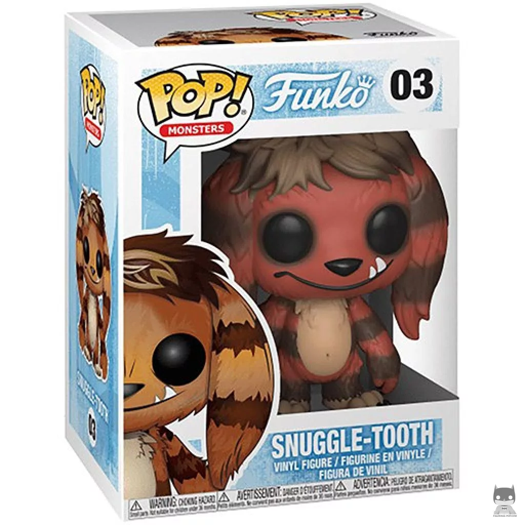 Figura Funko Pop! Snuggle-Tooth (Rojo) en su caja