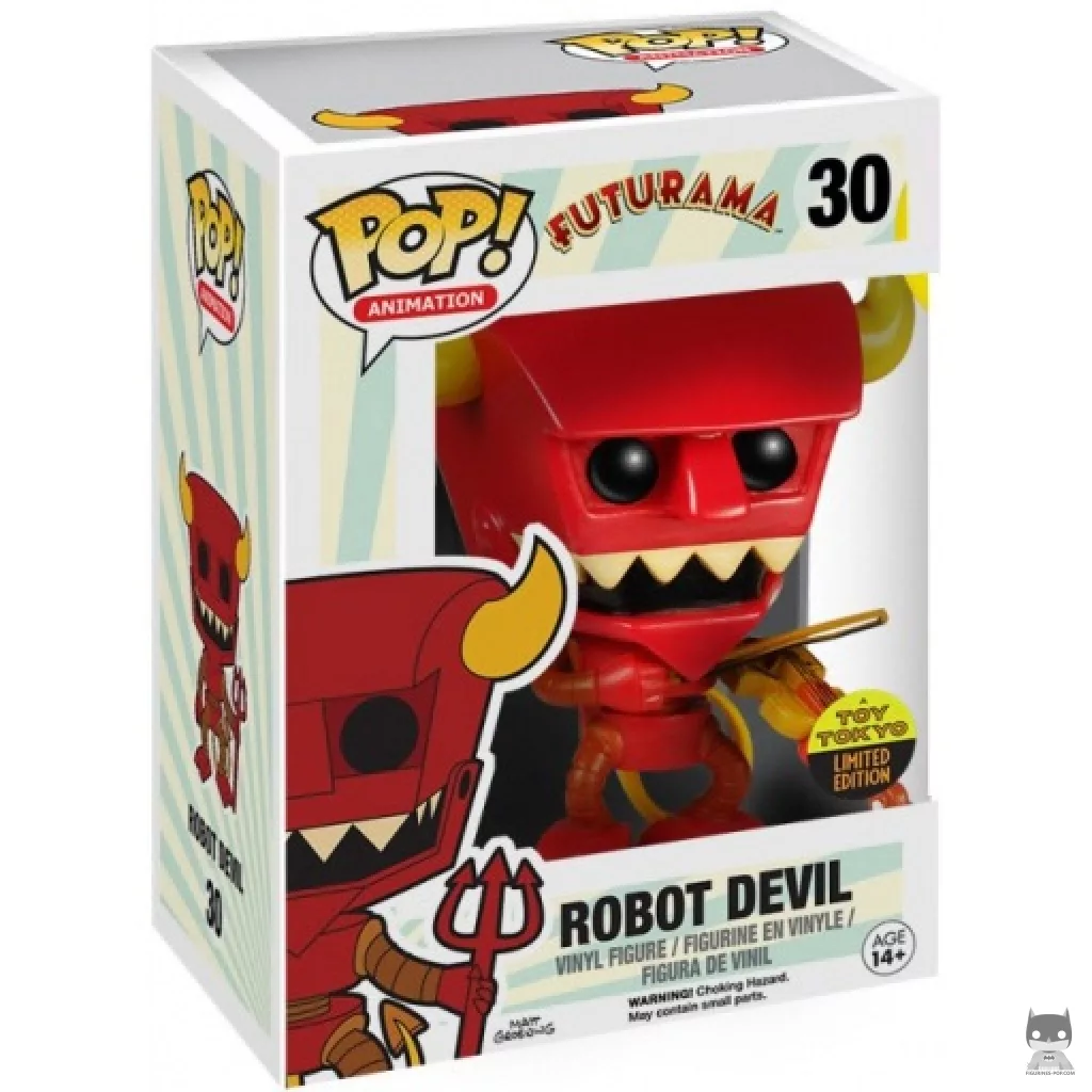 Figura Funko Pop! Robot Diablo con violín en su caja
