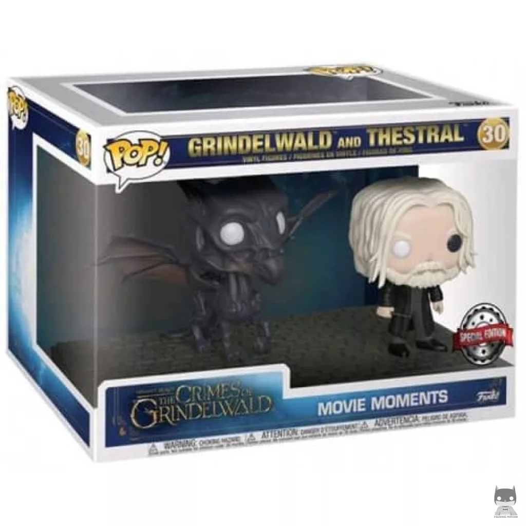 Figura Funko Pop! Grindelwald & thestral en su caja