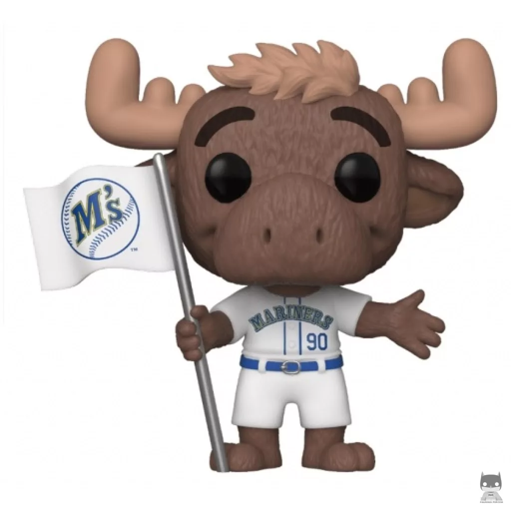 Figura Funko Pop! Mariner Moose con camiseta blanca (MLB)