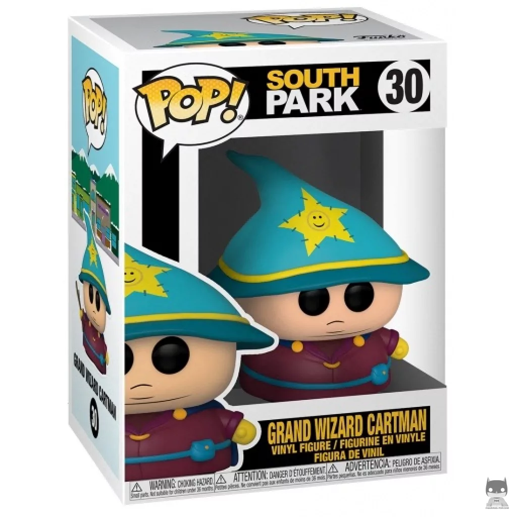 Figura Funko Pop! Cartman gran mago (La Vara de la Verdad) en su caja