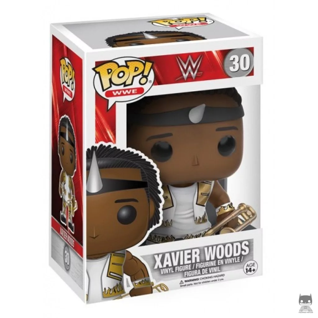 Figura Funko Pop! Xavier Woods (Dorado y blanco) en su caja