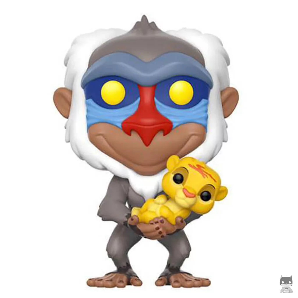 Figura Funko Pop! Rafiki sosteniendo a Simba bebé (El rey león)