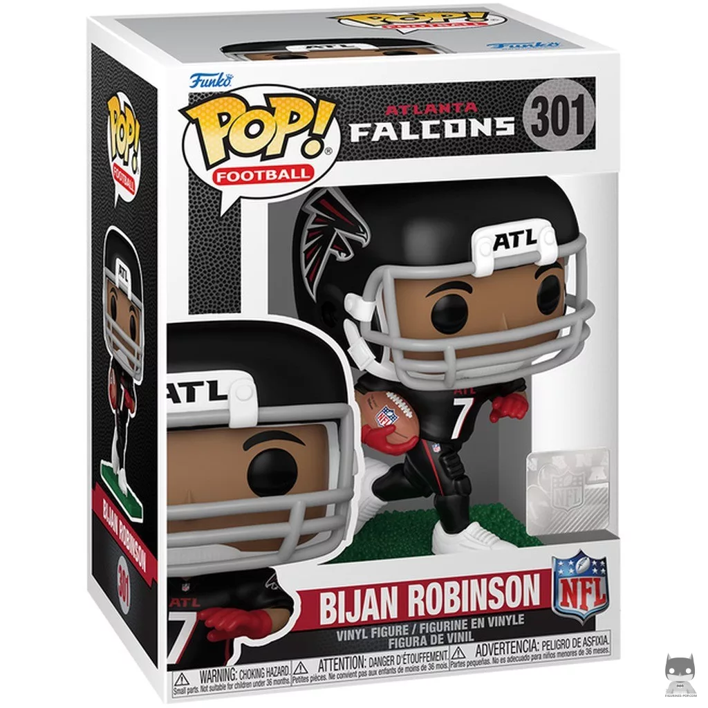Figura Funko Pop! Bijan Robinson en su caja