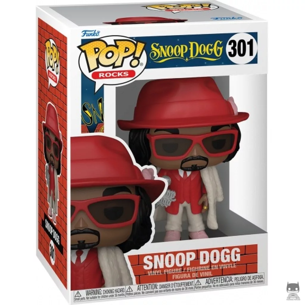 Figura Funko Pop! Snoop Dogg con abrigo de piel en su caja